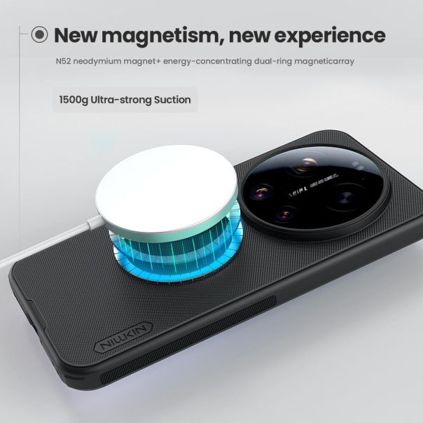 Futrola Nillkin Super Frosted Shield Pro Magnetic za Xiaomi 17 ultra 5G crna - EP3127582