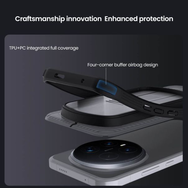 Futrola Nillkin Cam Shield Pro za Honor Magic 8 Pro providno crna - EP3127567