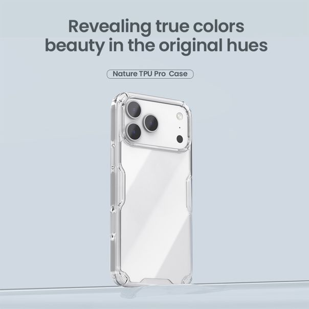 Futrola NILLKIN Nature Pro za iPhone 17 Pro Max (6.9) providno crna - EP3127573