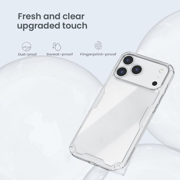 Futrola NILLKIN Nature Pro za iPhone 17 Pro Max (6.9) providno crna - EP3127573
