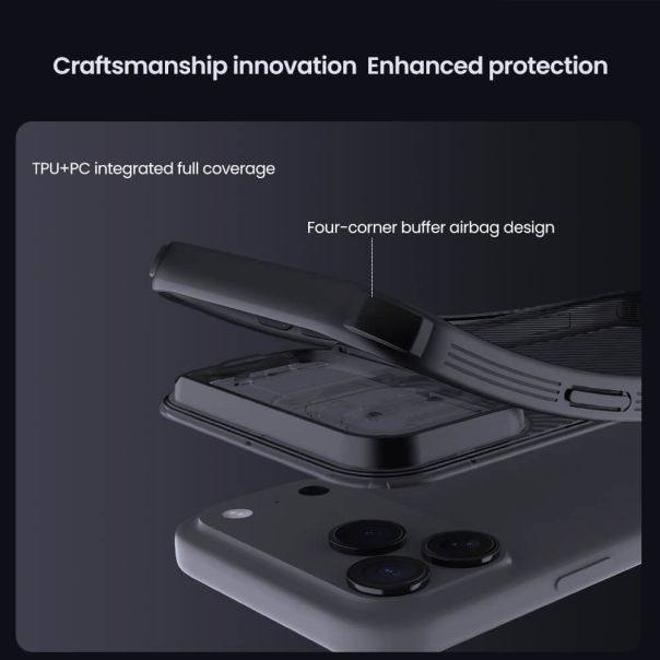 NILLKIN futrola Cam Shield Pro za iPhone 17 Pro / 18 Pro, providno crna - EP3219369