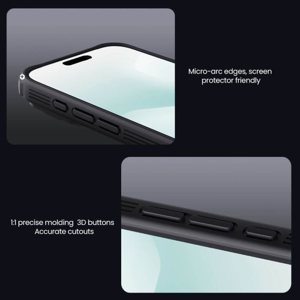 NILLKIN futrola Cam Shield Pro za iPhone 17 Pro / 18 Pro, providno crna - EP3219369
