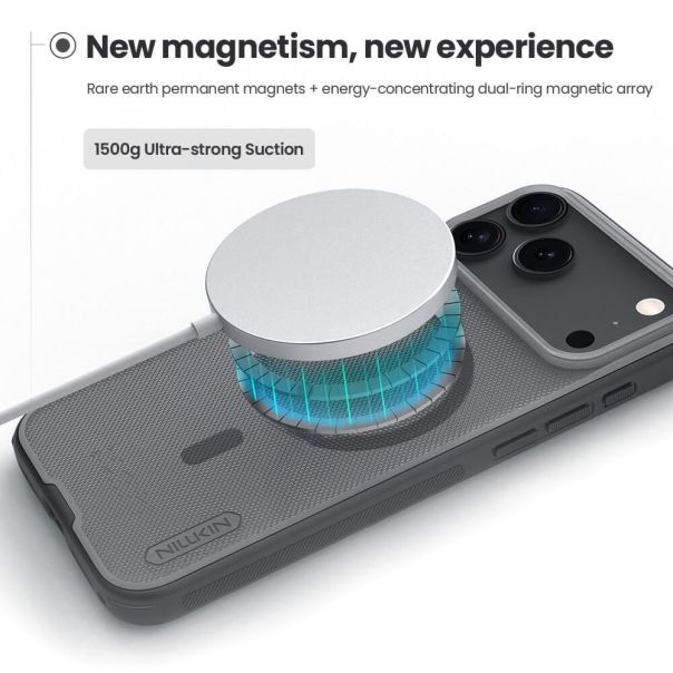 NILLKIN futrola Super Frost PRO MAGNETIC za iPhone 17 Pro / 18 Pro, providno crna - EP3219384