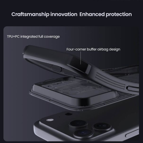 NILLKIN futrola Cam Shield Pro Magnetic za iPhone 17 Pro Max / 18 Pro Max, providno crna - EP3219366