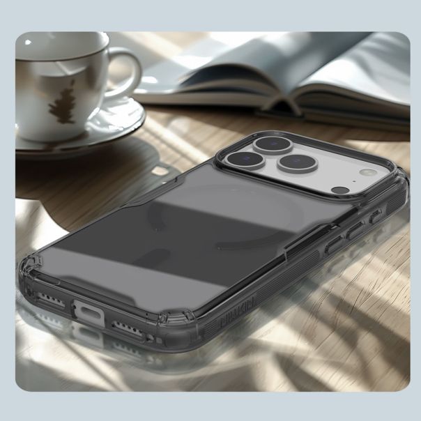 NILLKIN futrola Nature Pro Magnetic za iPhone 17 Pro Max / 18 Pro Max, providno crna - EP3219378