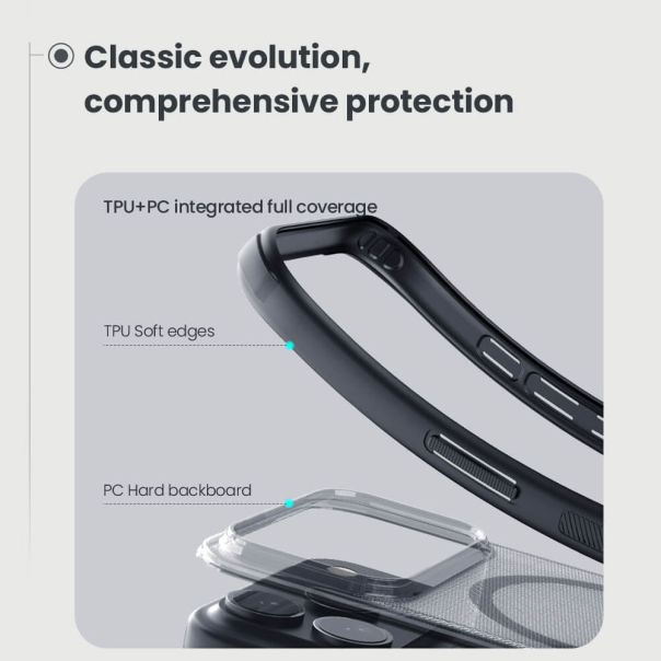 NILLKIN futrola Super Frost PRO MAGNETIC za iPhone 17 Pro Max / 18 Pro Max, providno crna - EP3219387