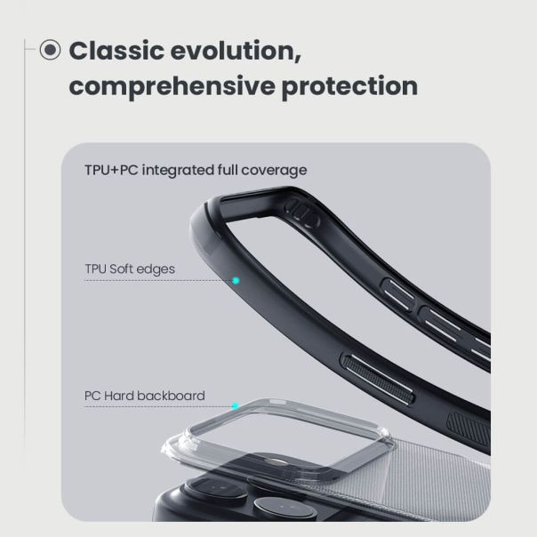 NILLKIN futrola Super Frost PRO za iPhone 17 Pro Max / 18 Pro Max, providno crna - EP3219396