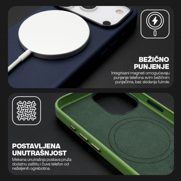 Futrola FROSTED SHIELD MagSafe za iPhone 18 Pro Max, tamno crvena - EP3230289