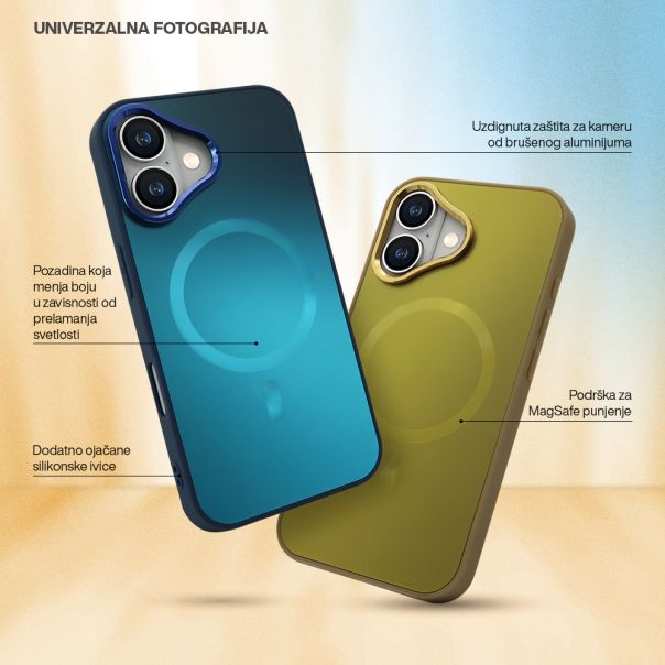Futrola COLOR METAL MagSafe za iPhone 18 Pro Max, tamno crvena - EP3230176