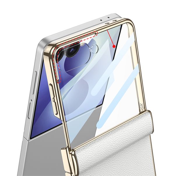 Futrola Luxury Leather Case with Kickstand za Samsung Galaxy Z Flip 8 5G (GKK case), zelena - EP3202660