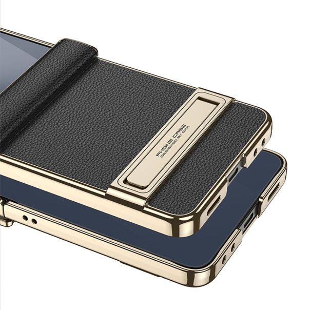 Futrola Luxury Leather Case with Kickstand za Samsung Galaxy Z Flip 8 5G (GKK case), zelena - EP3202660