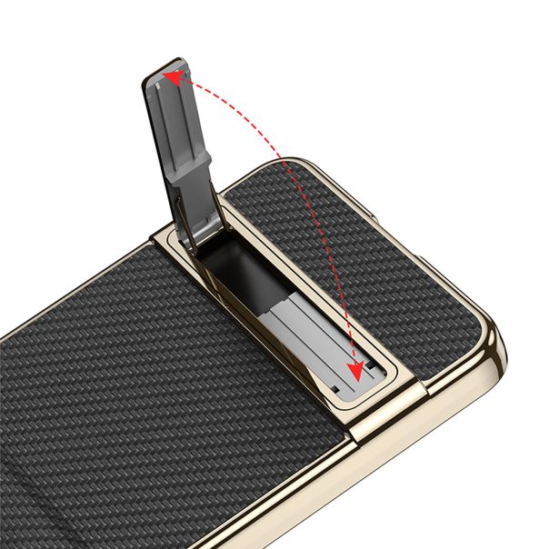 Futrola Luxury Leather Case with Kickstand za Samsung Galaxy Z Flip 8 5G (GKK case), zelena - EP3202660