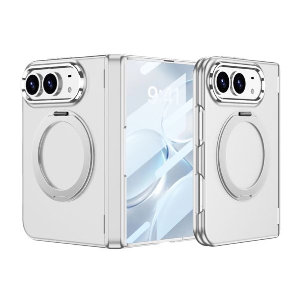 Maska za iPhone DUO PRESTIGE RING MagSafe bela - EP3269187