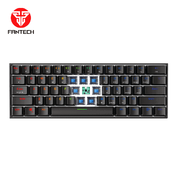 FANTECH Gejmerska mehanička tastatura MK857 MAXFIT61 CRNA (PLAVI SWITCH) - 95432