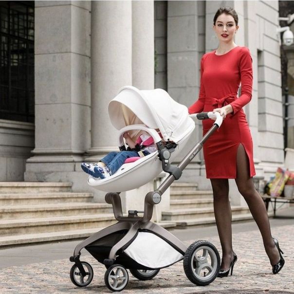 HOT MOM Kolica dark grey 2u1 (sportsko sediste+korpa) - F22D.GREY