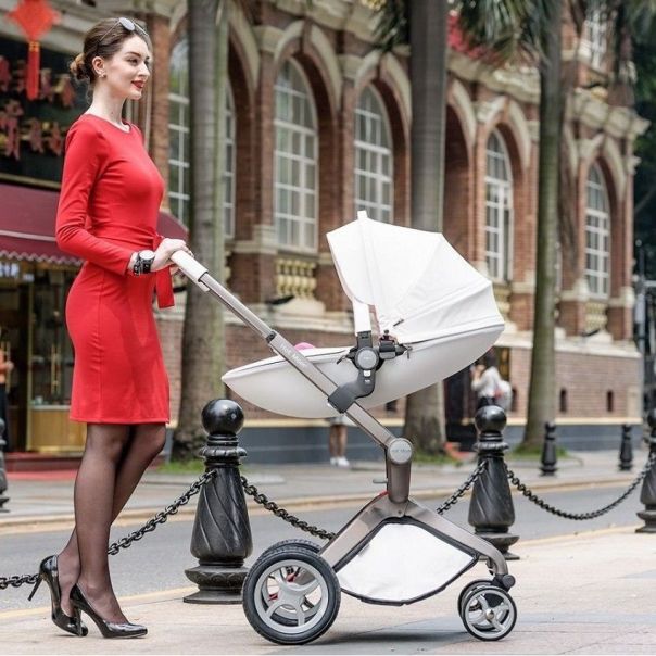 HOT MOM Kolica dark grey 2u1 (sportsko sediste+korpa) - F22D.GREY