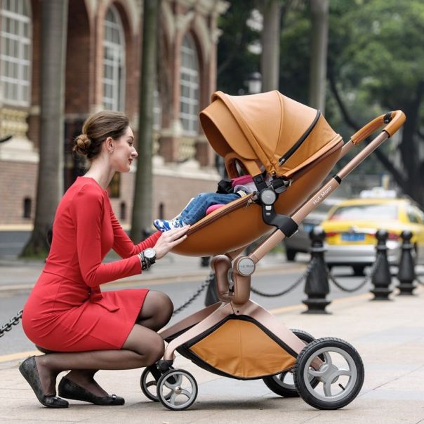 HOT MOM Kolica dark grey 2u1 (sportsko sediste+korpa) - F22D.GREY