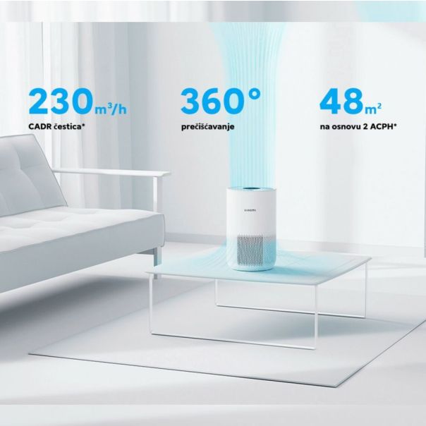 Xiaomi Smart Air Purifier 4 Compact prečišćivač vazduha Beli - EP3027676