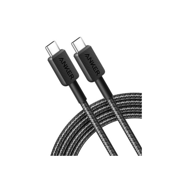 ANKER 322 USB tip-C na USB tip-C kabl M/M 1.8m, 60W, pleteni, crni - EP3262820