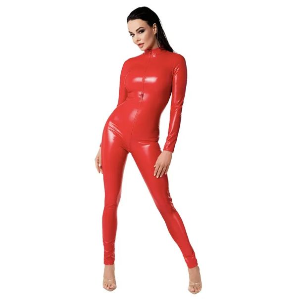 Crveni seksi kombinezon Orgia Overall Red - F353