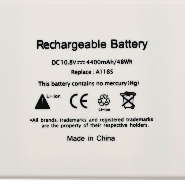 Baterija za laptop Apple MacBook 13 A1185 10.8V 4400mAh HQ2200 B - 223671
