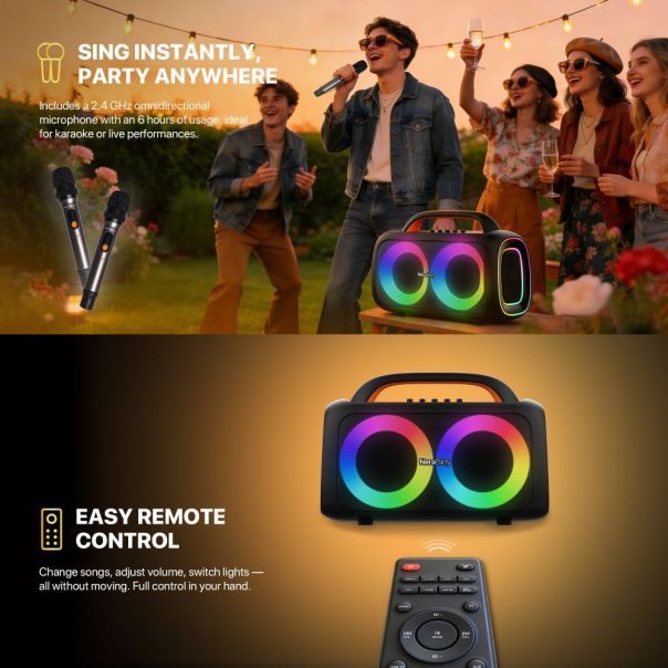 Fantech Bluetooth zvucnik NP01 NeraParty crni - EP3232434