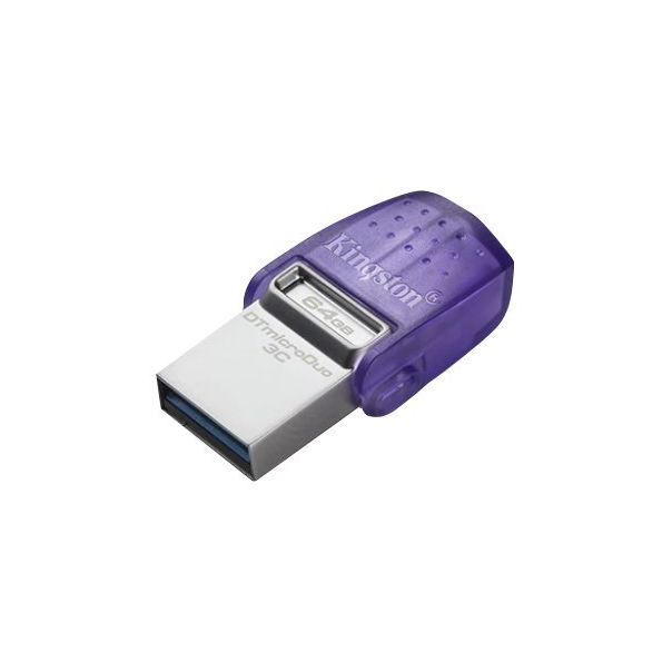 KINGSTON USB flash memorija 2-in-1 64GB, siva/ljubičasta - 073814
