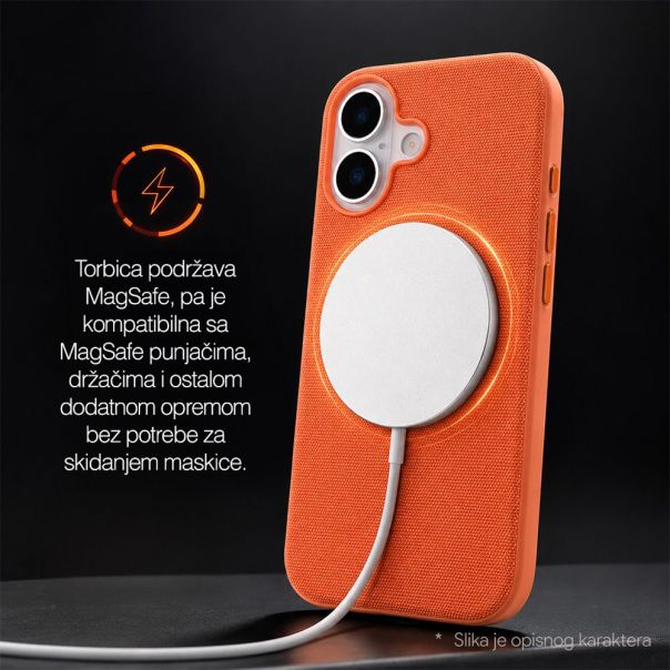 Maska za iPhone 15 6.1 crna Magsafe TechWoven - EP3195759