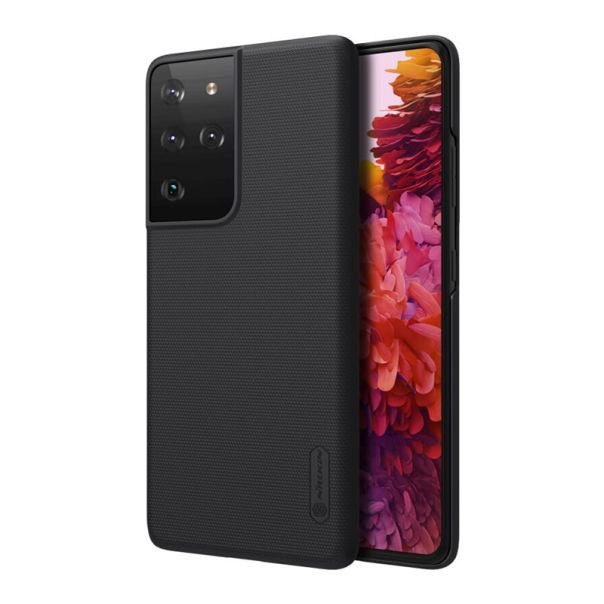 NILLKIN Maska Super Frost za Samsung G998B Galaxy S21 Ultra, crna - F89645