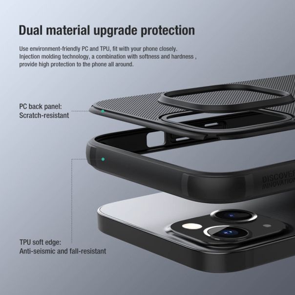 NILLKIN Maska Super Frost Pro za iPhone 13, crna - F95466