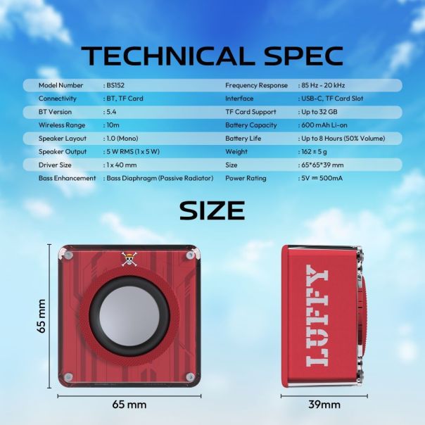 Fantech Wireless zvucnik BS152 OP NeraBox ONE PIECE LUFFY - EP3169533