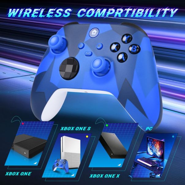Joypad WIFI kontroler za XBOX One, XBOX X series, PC Windows, PS 3 mermerno plava - 214000