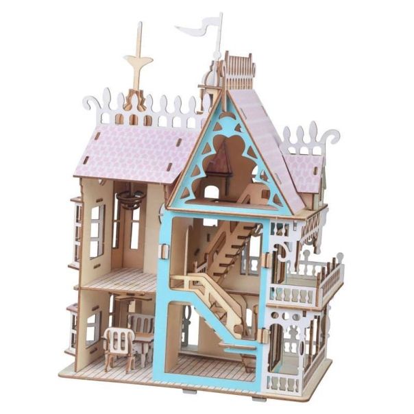 3d drvena slagalica - Plava Vila fantazija - 30