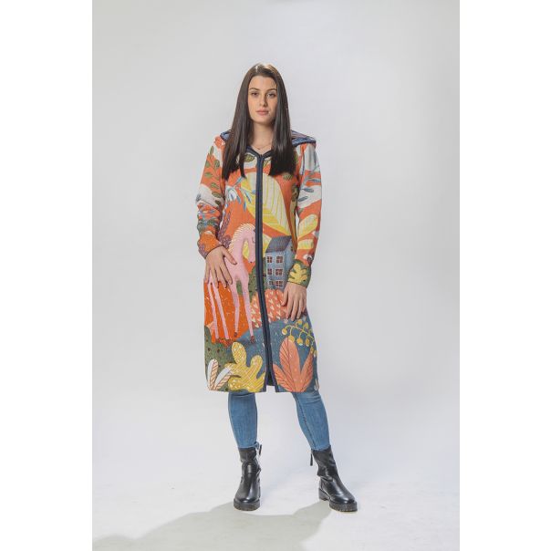 BAIKA Štrikani kaput za žene - Fantazija - KOFAN