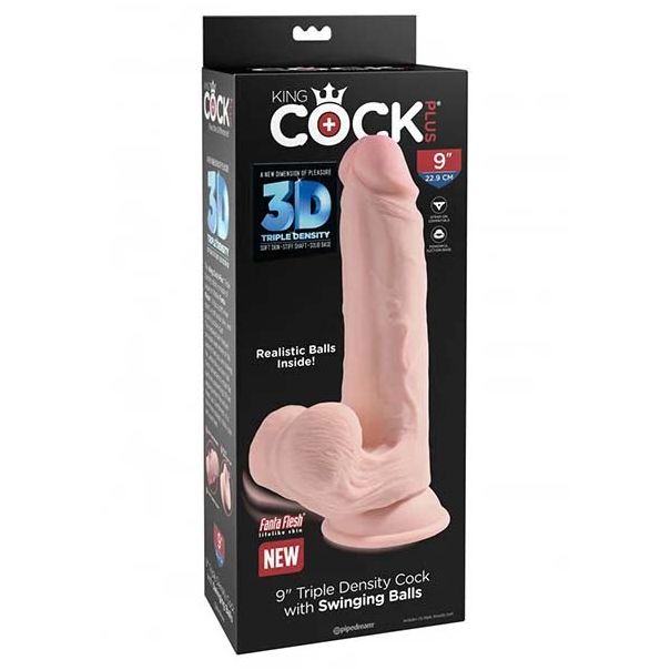 3D Dildo sa realističnim testisima 26cm - 21374a