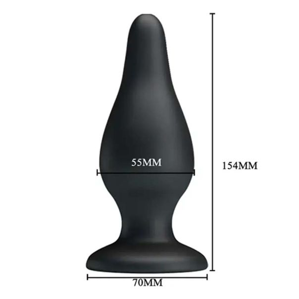 Crni analni dildo 15cm - 014460