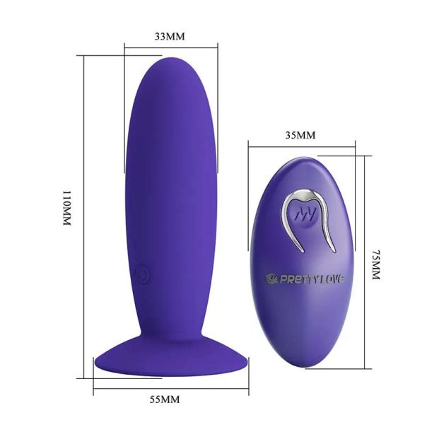 Analni vibrator sa bezicnim daljinskim Youth - 040045WL