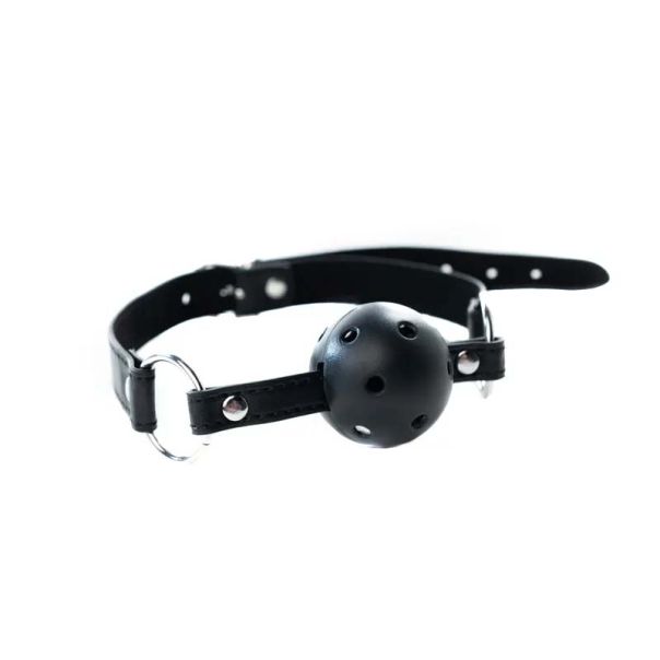 Crna kugla za usta sa rupicama Black Breathable Ball Gag - ff001011