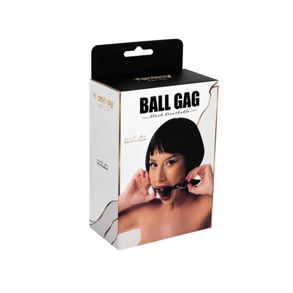 Crna kugla za usta sa rupicama Black Breathable Ball Gag - ff001011