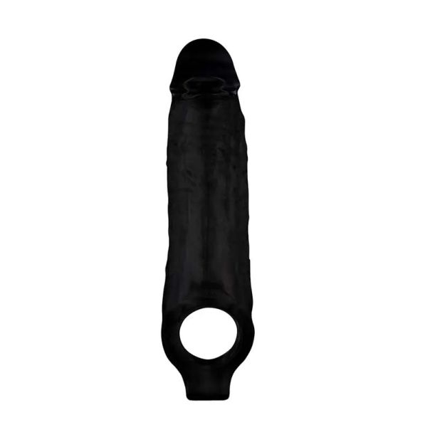 Crna navlaka za penis Mighty Sleeve - CN-371687529