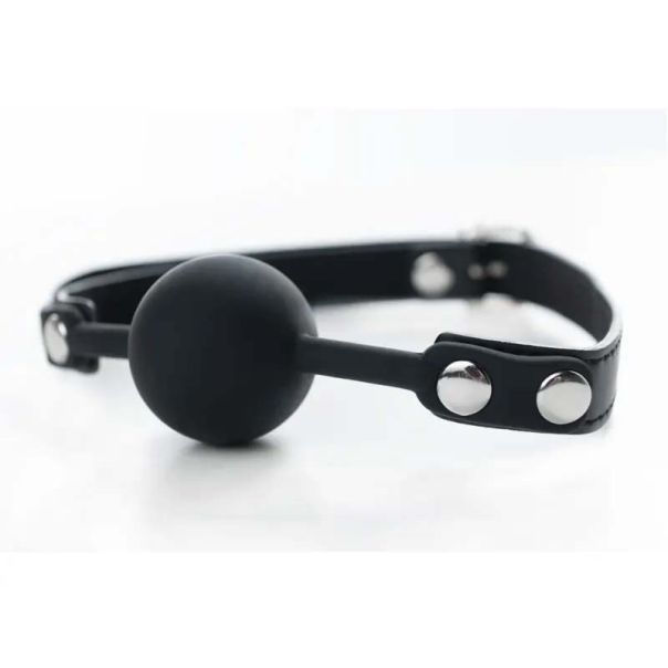 Crna silikonska kugla za usta Black Silicone Ball Gag - ff001013