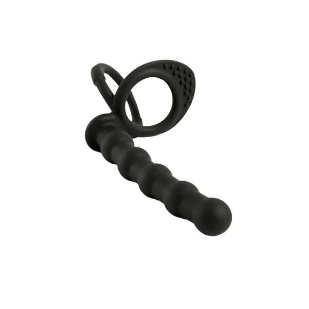 Crni silikonski dildo za duplu penetraciju - ft001095