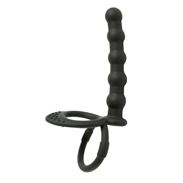 Crni silikonski dildo za duplu penetraciju - ft001095