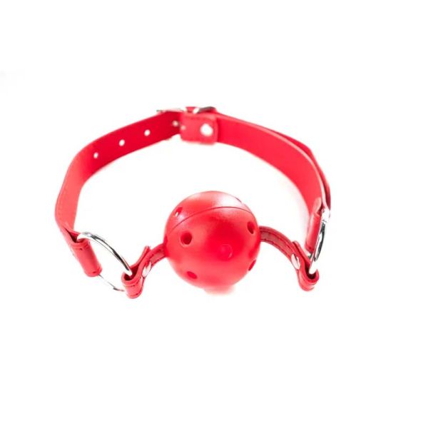 Crvena kugla za usta sa rupicama Red Breathable Ball Gag - ff001012