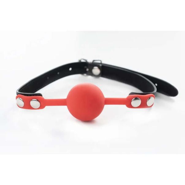 Crvena silikonska kugla za usta Red Silicone Ball Gag - ff001014