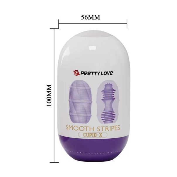Jaje masturbator Smooth Stripes - 014931-3