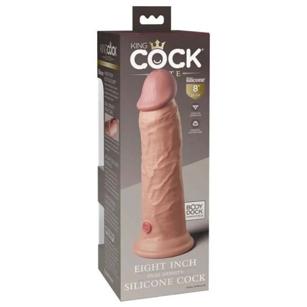 Kvalitetni Silikonski Dildo 22cm 8 Inch 2Density Silicone Cock - 22702