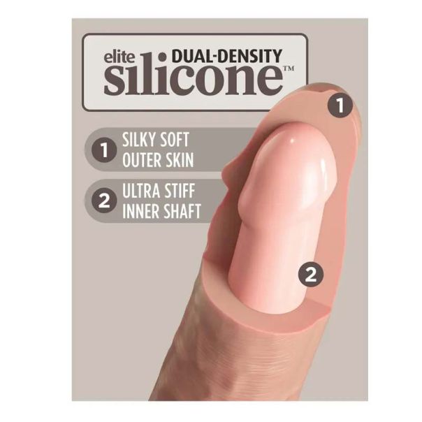 Kvalitetni Silikonski Dildo 23cm 2Density Silicone Cock - 22703