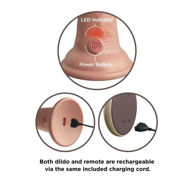 Kvalitetni Silikonski Vibro Dildo 21cm 2Density - 22707