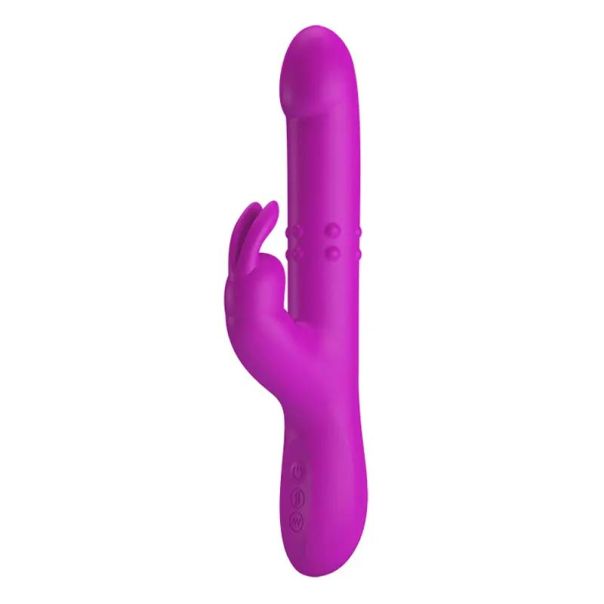 Ljubičasti Multifunkcionalni Vibrator sa Pomeranjem - 014902